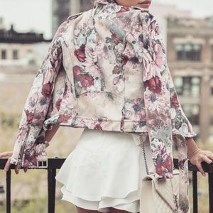 ZARA FLORA MOTO JACKET